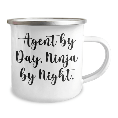 Agent Ninja Camping Mug, Funny Quote by Day, Gift for Men, Father's Day Unique Gifts from Family - The Buy Boom