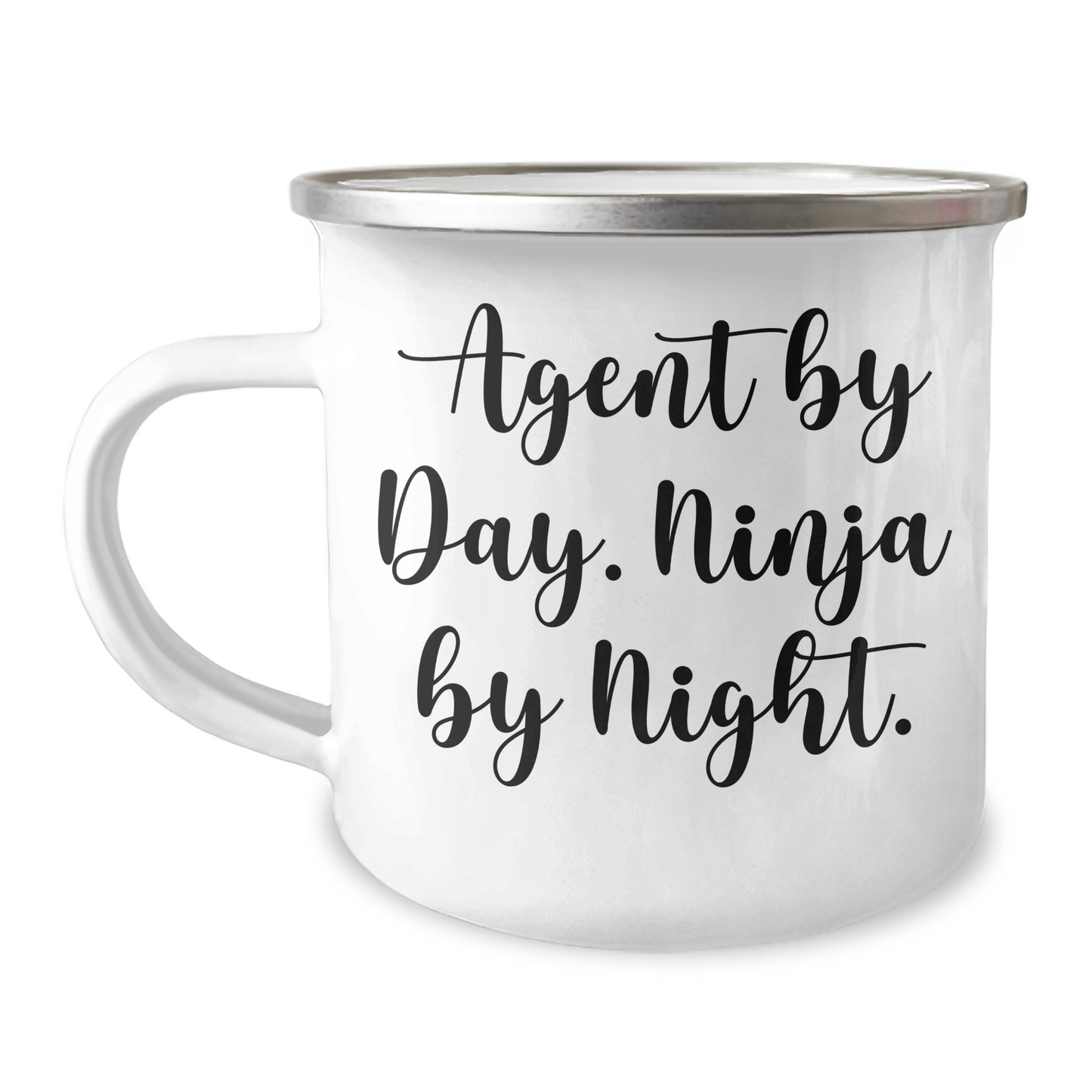 Agent Ninja Camping Mug, Funny Quote by Day, Gift for Men, Father's Day Unique Gifts from Family - The Buy Boom