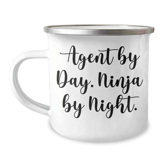 Agent Ninja Camping Mug, Funny Quote by Day, Gift for Men, Father's Day Unique Gifts from Family - The Buy Boom