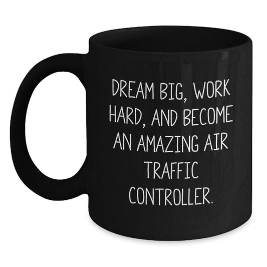 Air Traffic Controller Funny Gift Mugs for Men, Unique Christmas Unique Gifts from Family, Inspirational Quotes on Black Ceramic Coffee Mug - The Buy Boom