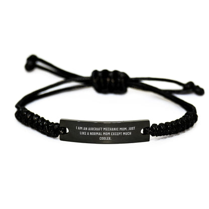 Aircraft Mechanic Mom Gifts - Funny Rope Bracelet for Birthday from Family or Friends to Aircraft Mechanic Dad or Son - The Buy Boom
