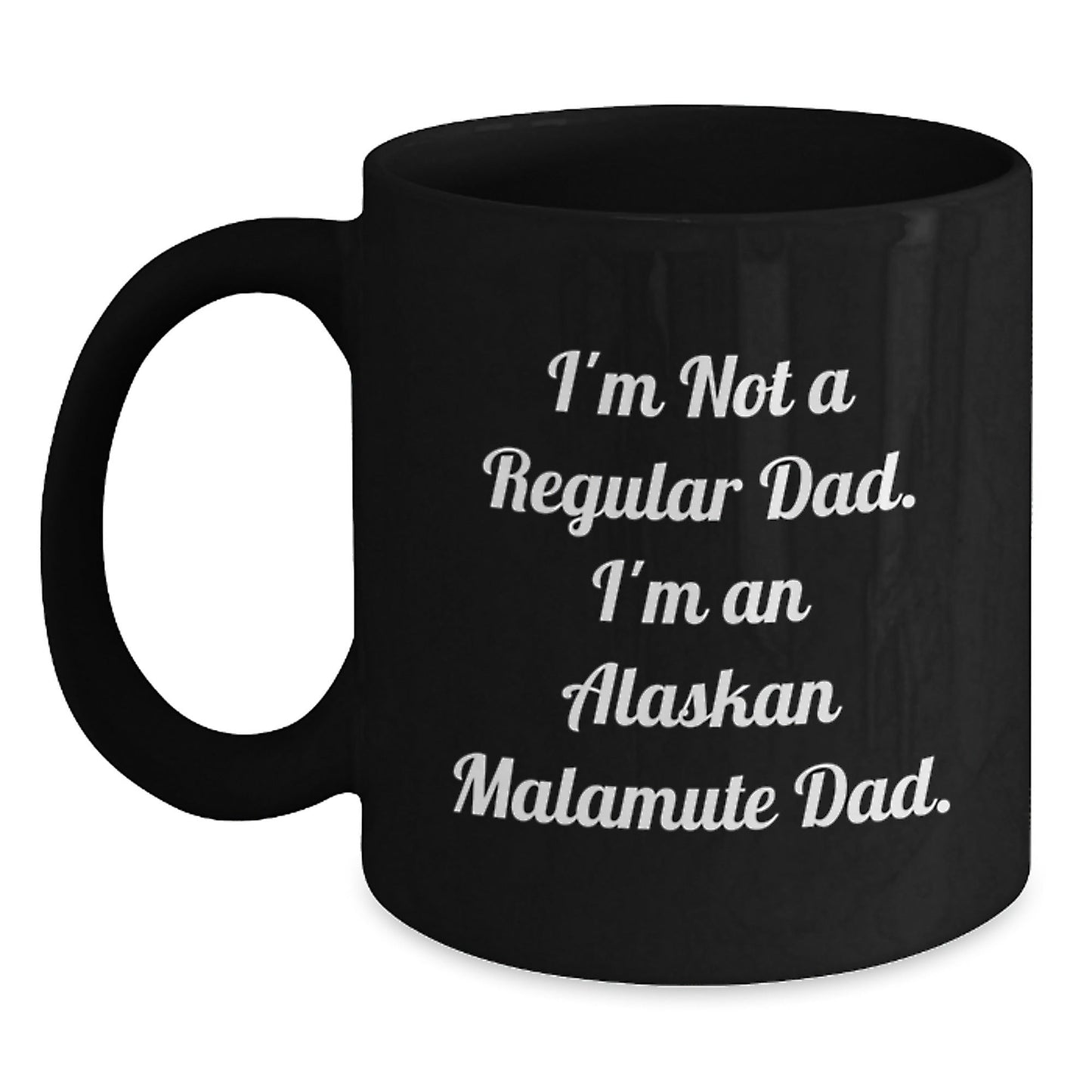 Alaskan Malamute Dad Funny Black Coffee Mug Gifts from Family for Birthday - The Buy Boom