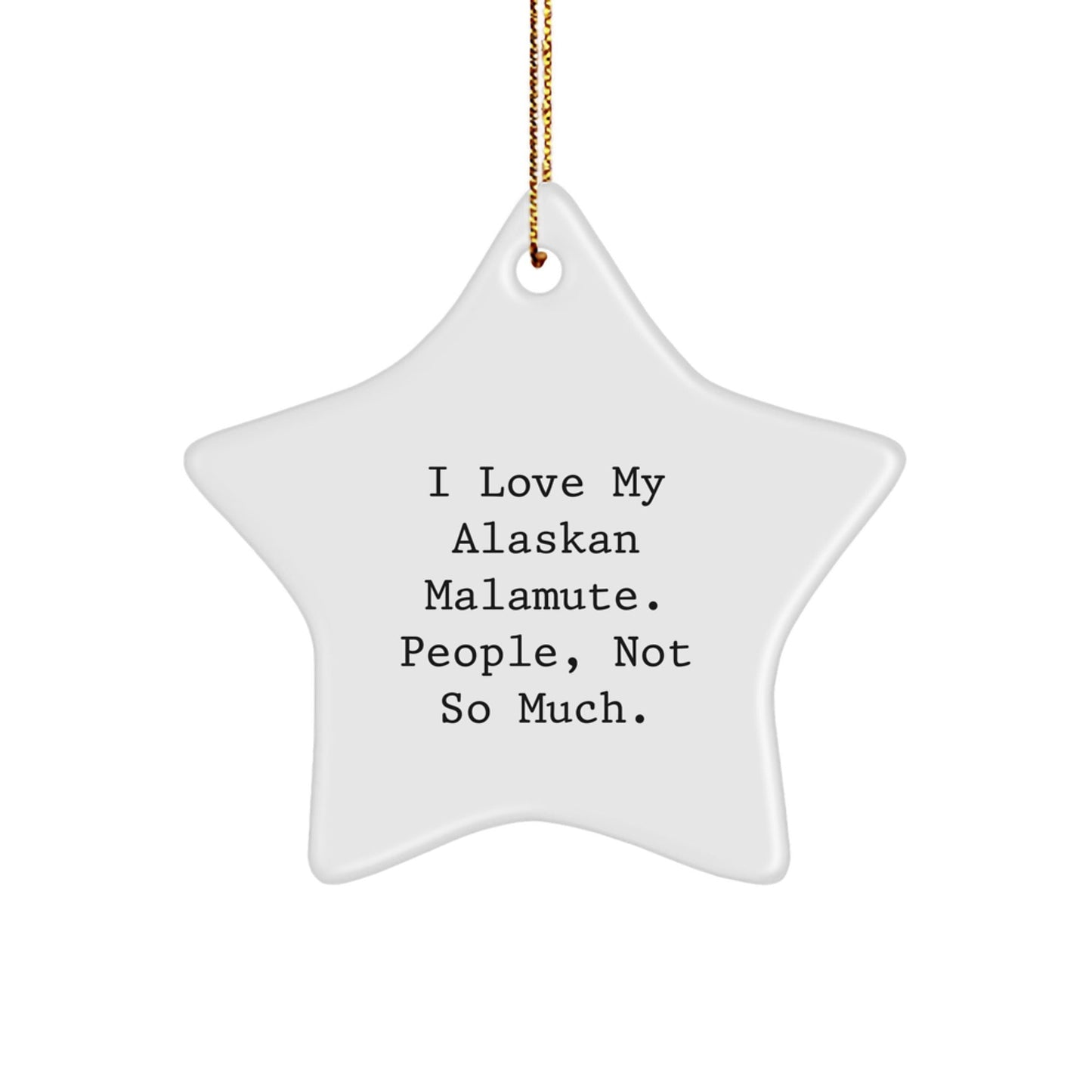 Alaskan Malamute Dog Lovers Star Ornament Gifts from Family for Christmas - The Buy Boom