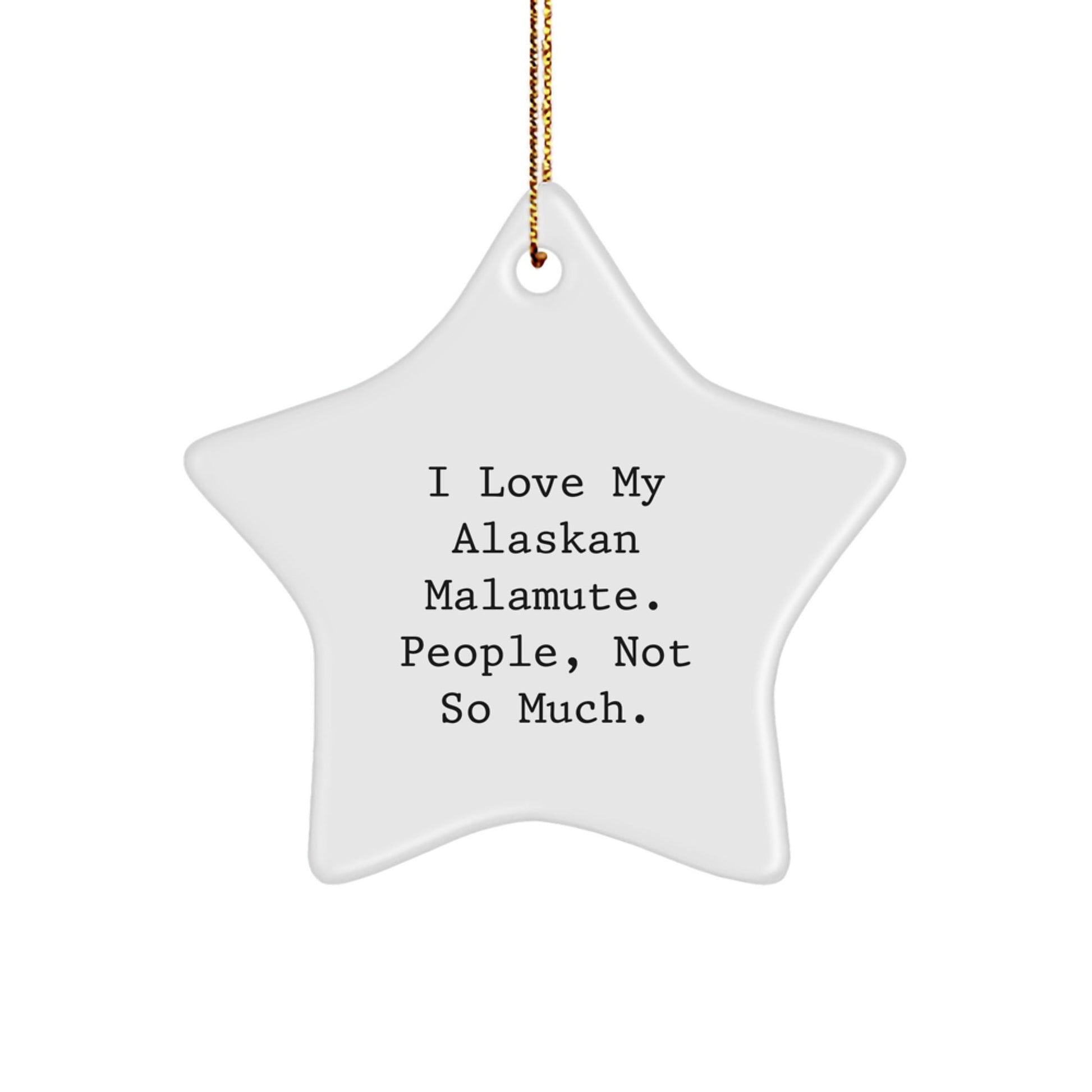 Alaskan Malamute Dog Lovers Star Ornament Gifts from Family for Christmas - The Buy Boom