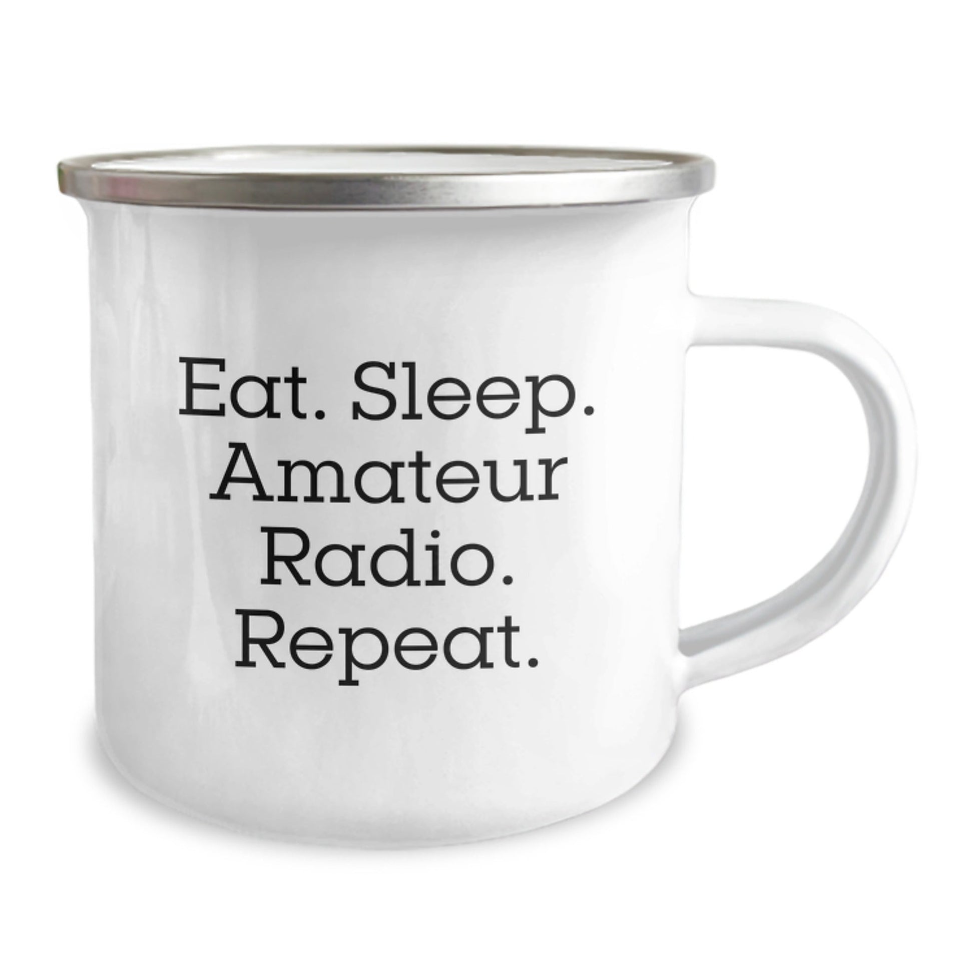 Amateur Radio Lovers Gifts from Friends for Graduation Unique Camping Mugs Eat. Sleep. Amateur Radio. Repeat. - The Buy Boom