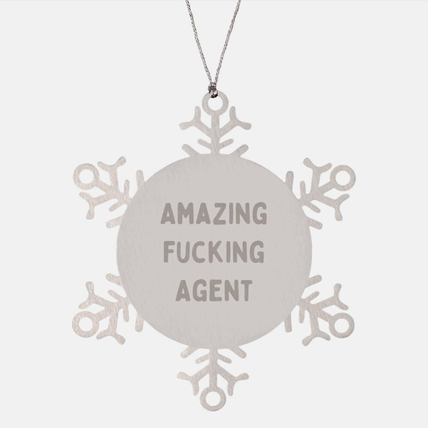 Amazing Gifts from Men to Agents, Funny Snowflake Ornament for Christmas - The Buy Boom