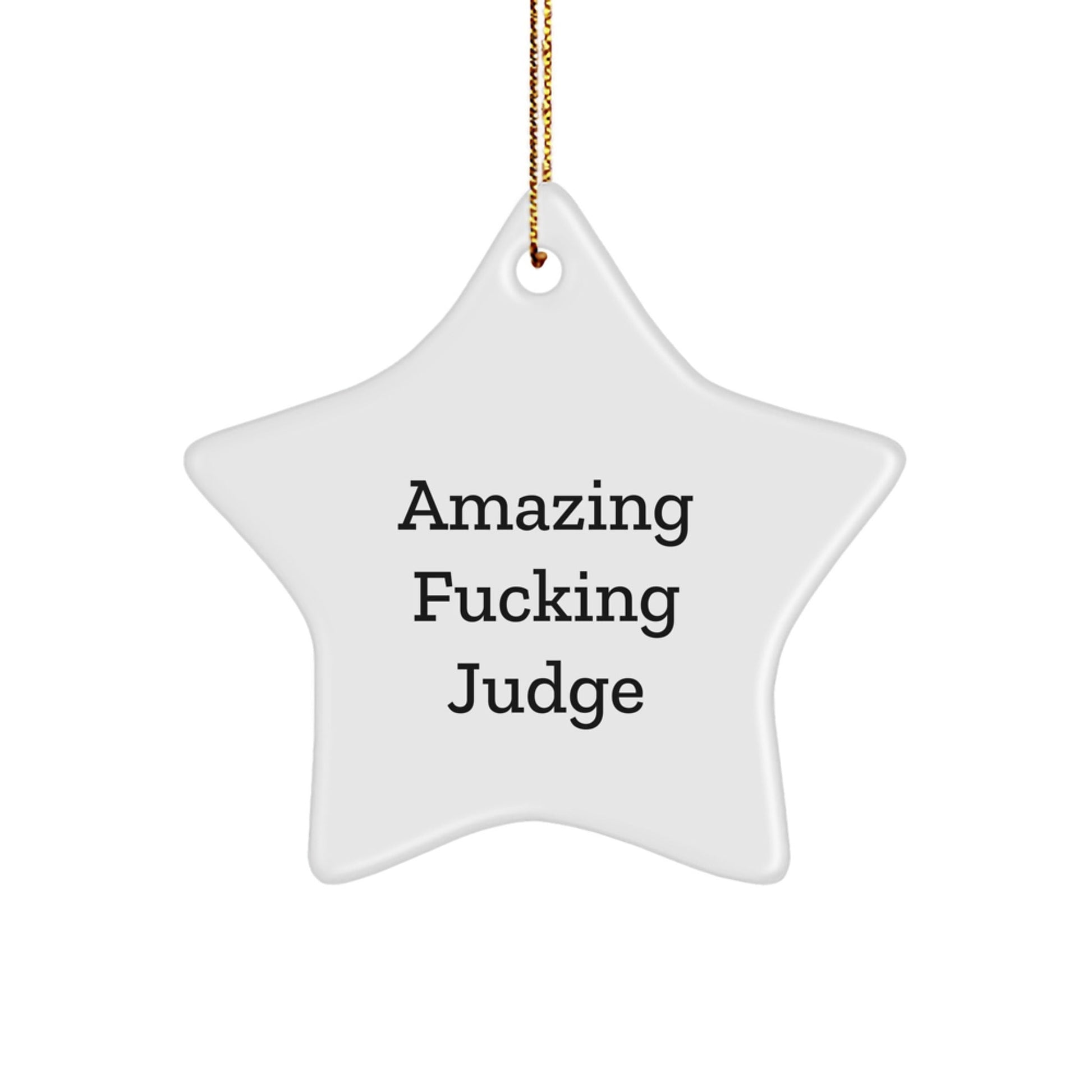 Amazing Judge Star Ornament, Funny Gifts for Judge, Christmas Unique Gifts from Friends, Family, or Coworkers - The Buy Boom
