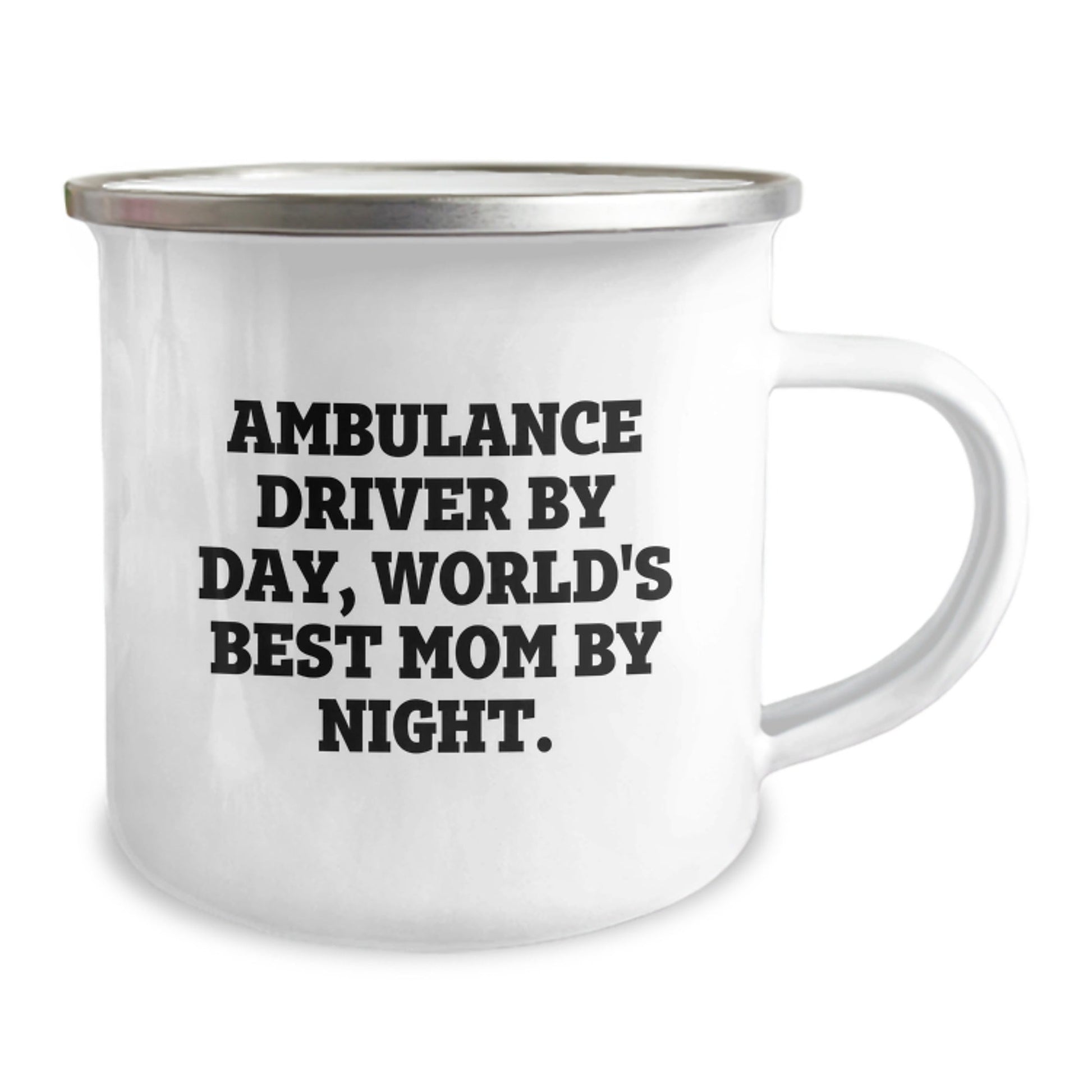 Ambulance Driver Gifts for Him, Funny Camping Mug, 'Ambulance Driver By Day, World's Best Mom By Night.', Birthday Unique Gifts from Family, Friends, Coworkers - The Buy Boom