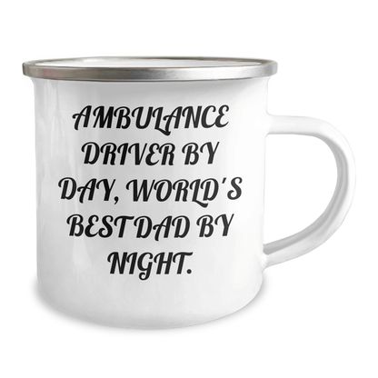 Ambulance Driver Gifts from Family - Funny Camping Mug for Ambulance Driver By Day, World's Best Dad By Night. on Father's Day - The Buy Boom