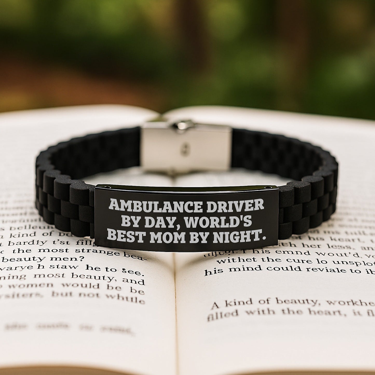 Ambulance Driver Gifts, Funny Quote, Glide lock Clasp Birthday Present from Friends to Ambulance Driver, World's Best Mom By Night. - The Buy Boom