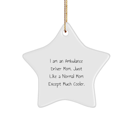 Ambulance Driver Mom Gifts from Men and Women for Ambulance Driver Friends and Family - Star Ornament Gifts for Ambulance Driver Christmas - The Buy Boom