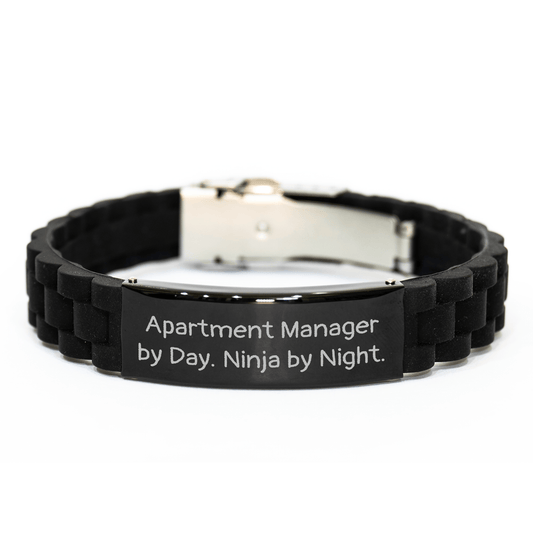 Apartment Manager Gifts, Funny Quote, Glide lock Clasp Bracelet, Father's Day Unique Gifts from Family - The Buy Boom
