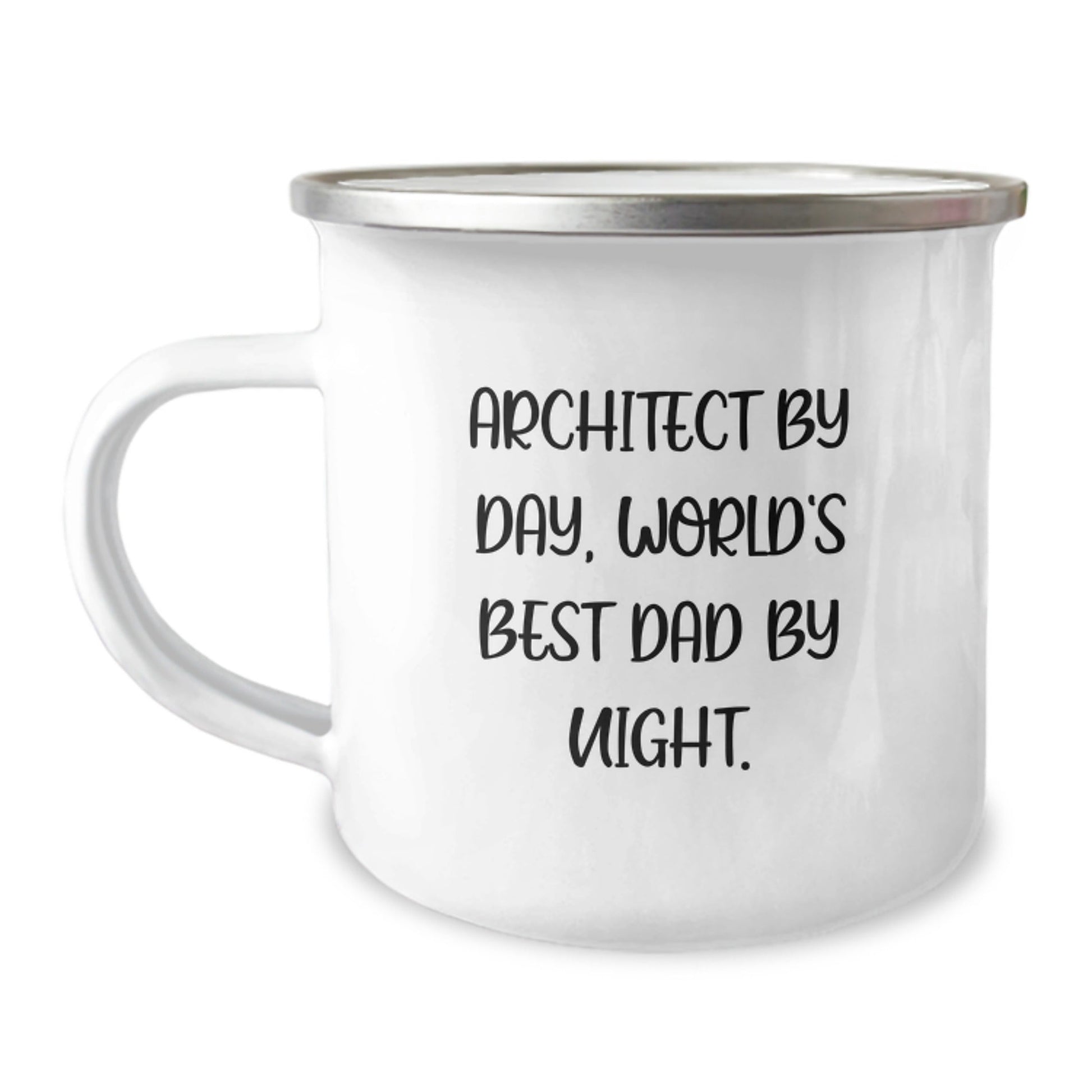 Architect Gifts, Funny Quotes, Camping Mug, Perfect for Graduation - 'Architect By Day, World's Best Dad By Night' - Gifts from Family to Architect - The Buy Boom