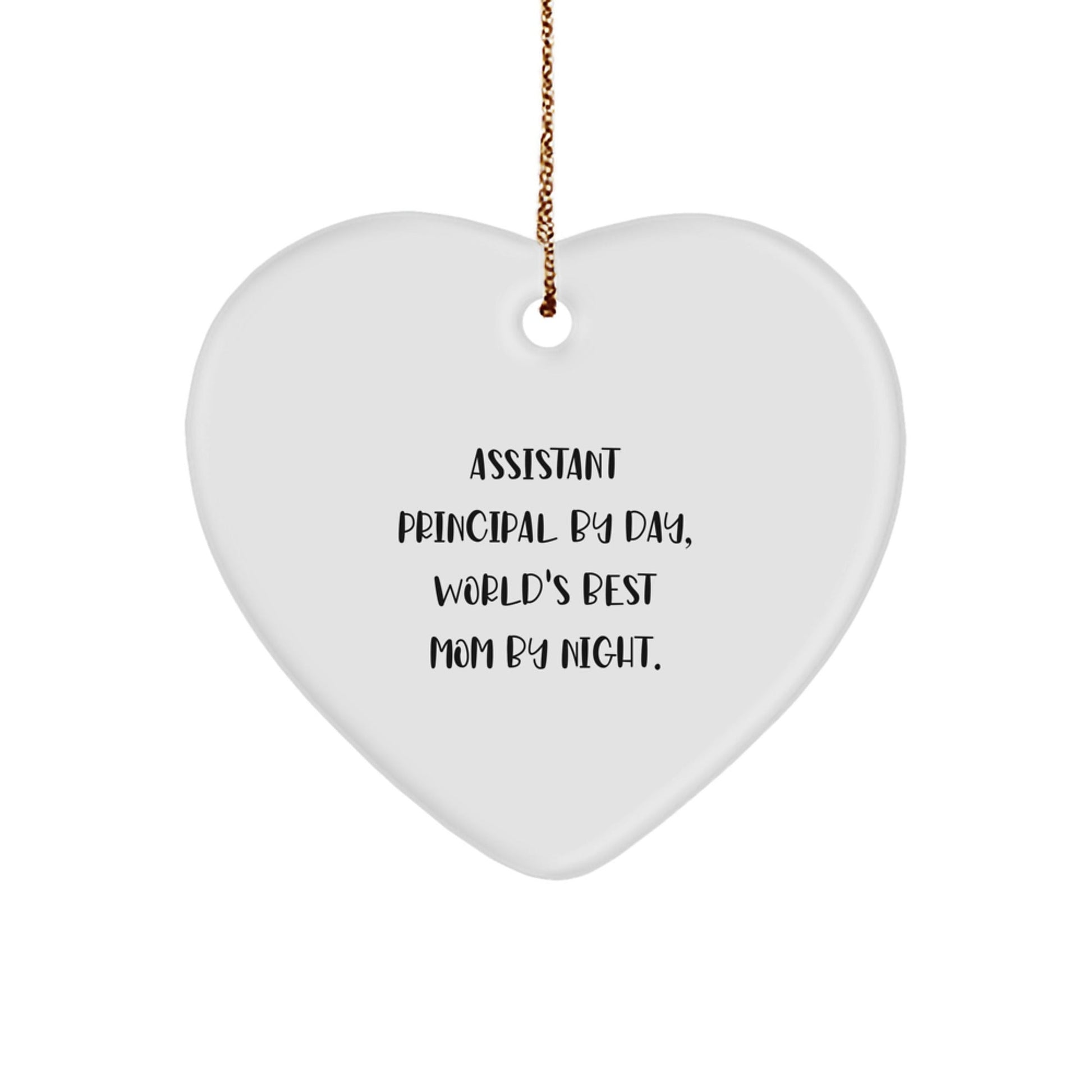 Assistant Principal Gifts - Funny Heart Ornament for Office Decoration, Gifts from Men to Women, Coworkers, or Family - Christmas Unique Gifts - The Buy Boom