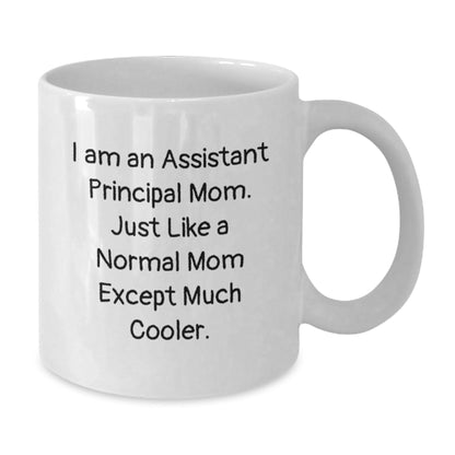 Assistant Principal Mom Gifts Funny White Coffee Mugs for Graduation from Friends, Family, Coworkers to Assistant Principals, 'I Am An Assistant Principal Mom' - The Buy Boom