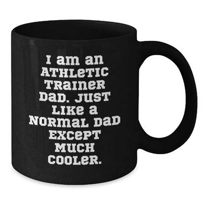 Athletic Trainer Dad Gifts from Men - Funny Black Coffee Mug for Athletic Trainer, Unique Graduation Gifts for Him, 'I Am An Athletic Trainer Dad' - The Buy Boom