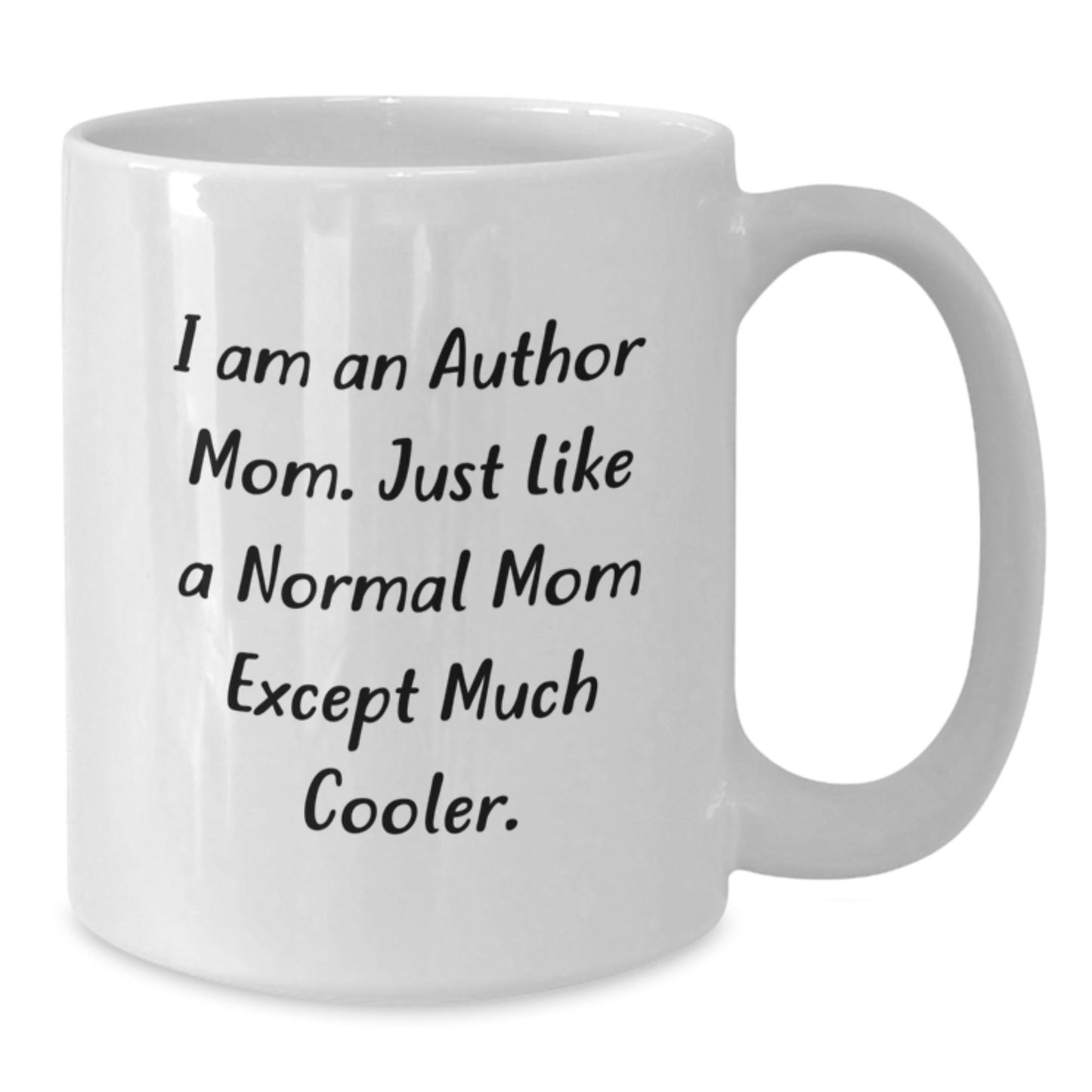 Author Mom White Coffee Mug Gifts from Family for Author Friends - The Buy Boom