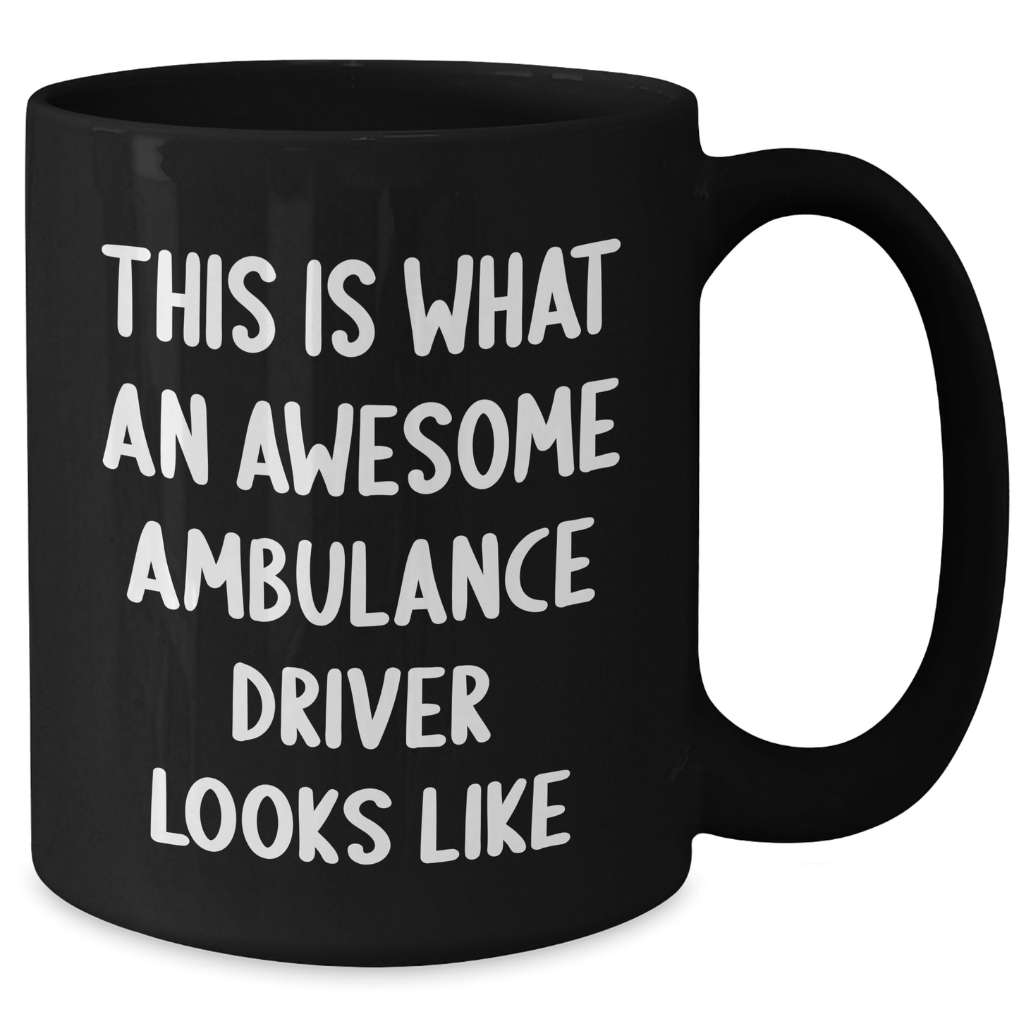 Awesome Ambulance Driver Gifts from Friends, Family, or Coworkers - This Is What An Awesome Ambulance Driver Looks Like, Black Coffee Mug for Men, Ambulance Driver Unique Gifts for Father's Day - The Buy Boom