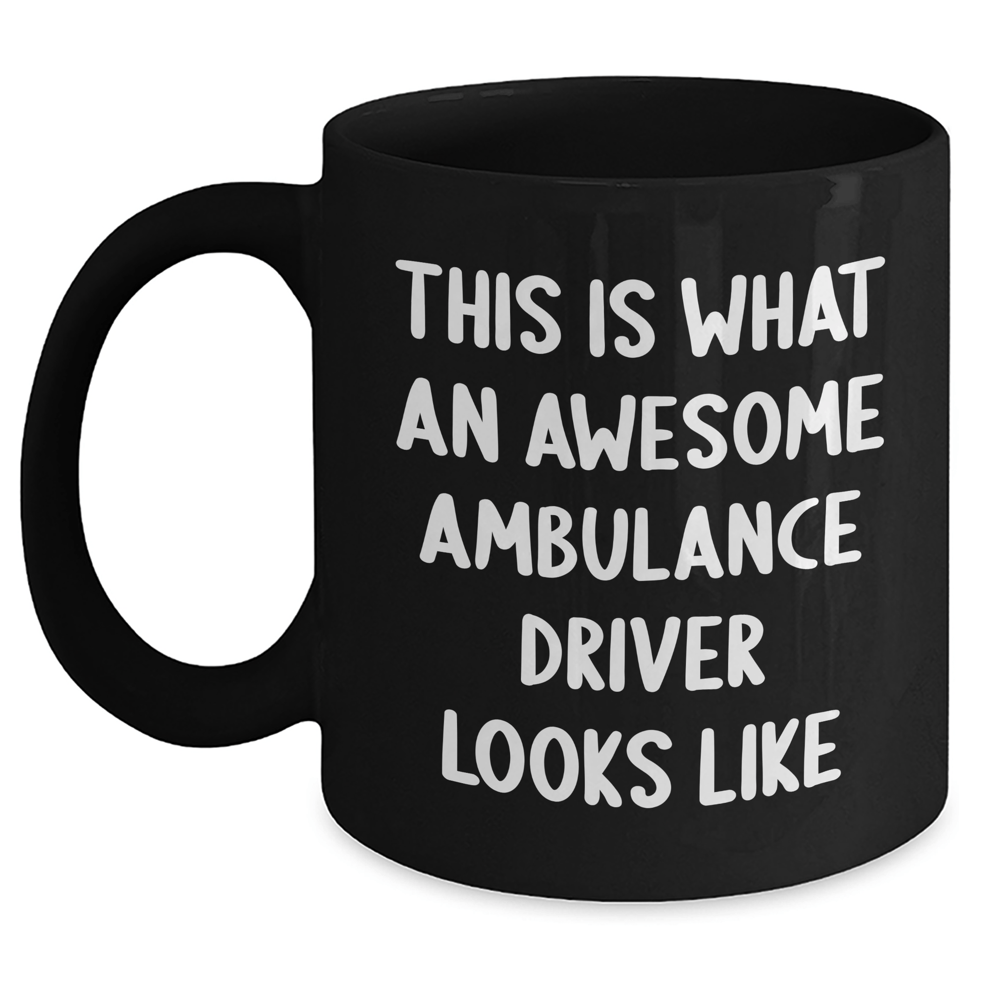 Awesome Ambulance Driver Gifts from Friends, Family, or Coworkers - This Is What An Awesome Ambulance Driver Looks Like, Black Coffee Mug for Men, Ambulance Driver Unique Gifts for Father's Day - The Buy Boom