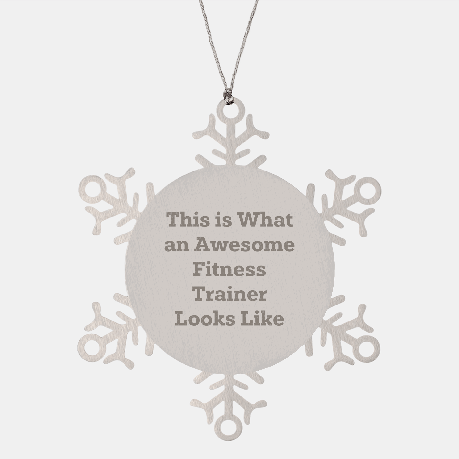 'Awesome Fitness Trainer' Funny Ornament – Christmas Gift for Trainers - The Buy Boom