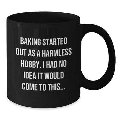 Baking Enthusiasts Gifts from Family, Friends, or Coworkers, Funny Black Coffee Mug for Baking Lovers, Graduation Unique Gifts - The Buy Boom