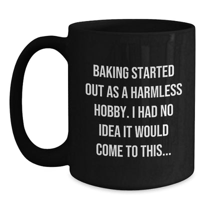 Baking Enthusiasts Gifts from Family, Friends, or Coworkers, Funny Black Coffee Mug for Baking Lovers, Graduation Unique Gifts - The Buy Boom