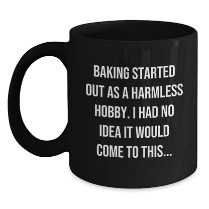 Baking Enthusiasts Gifts from Family, Friends, or Coworkers, Funny Black Coffee Mug for Baking Lovers, Graduation Unique Gifts - The Buy Boom