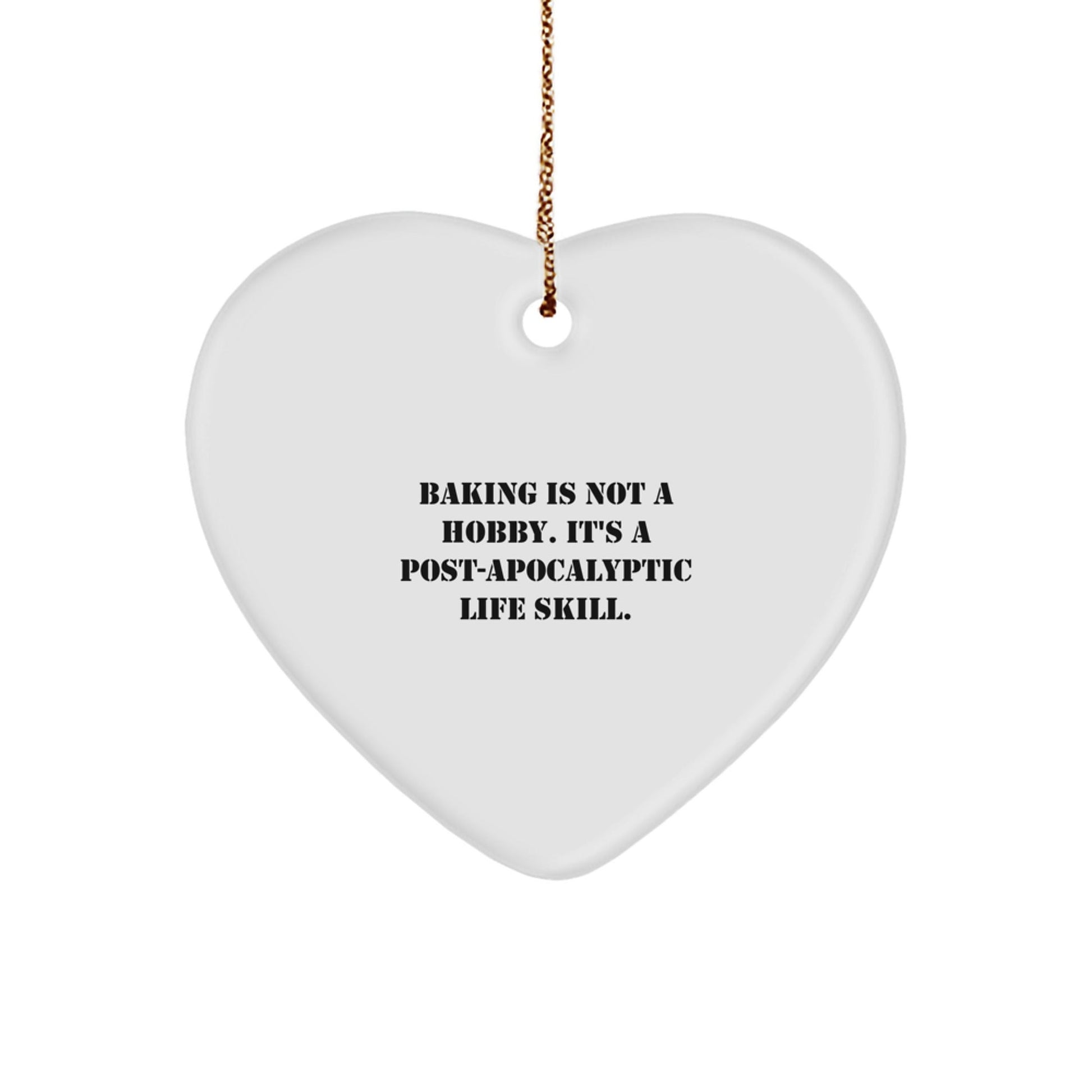 Baking Gifts for Women Friends - Funny Quote Heart Ornament, Gifts from Women to Friends, Perfect for Christmas - The Buy Boom