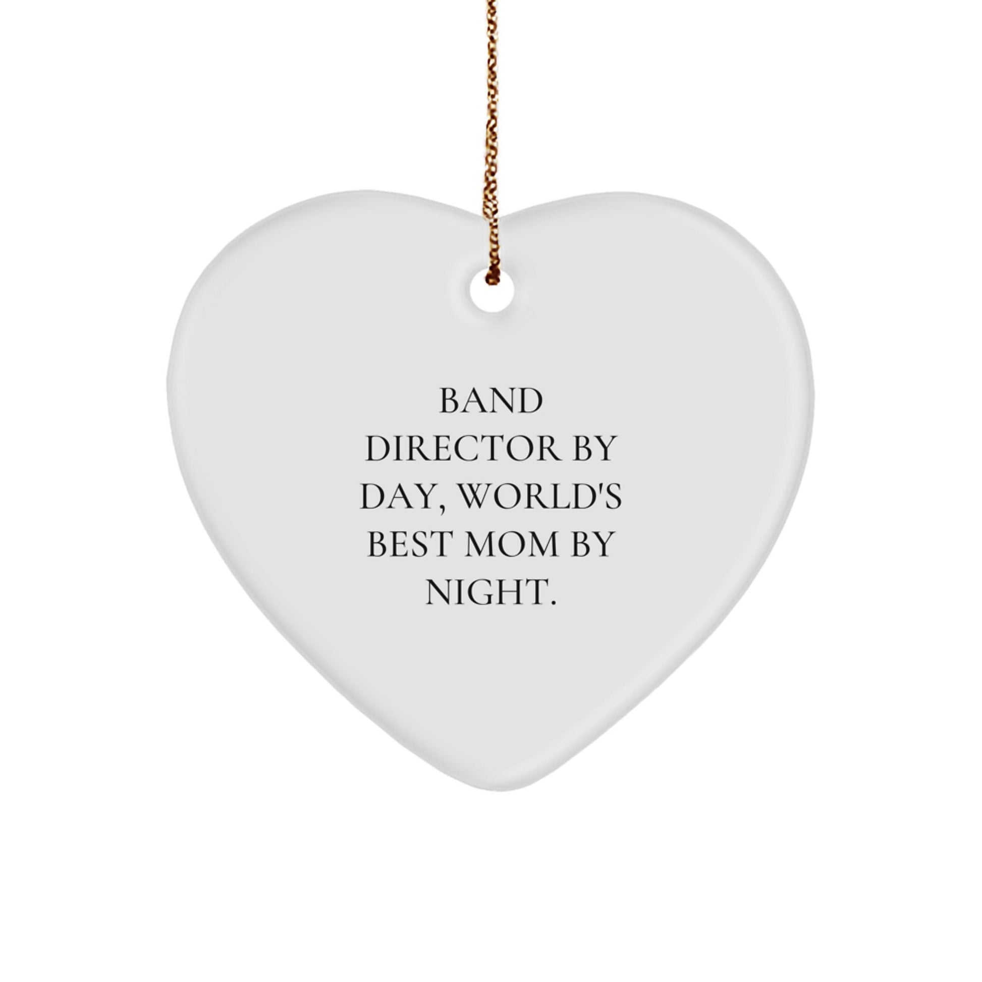 Band Director Gifts from Friends - Heart Ornament with Funny Quote, Christmas Unique Gifts, Gifts for Band Director - The Buy Boom