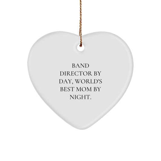 Band Director Gifts from Friends - Heart Ornament with Funny Quote, Christmas Unique Gifts, Gifts for Band Director - The Buy Boom