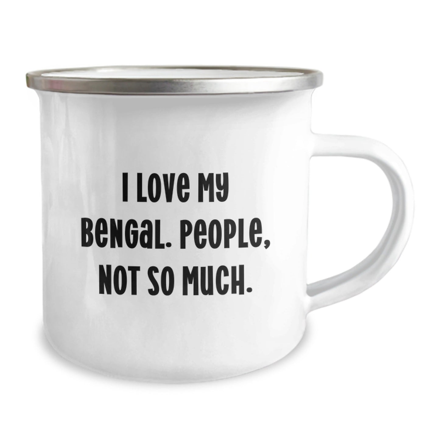 Bengal Cat Lover Gifts from Friends for Graduation Unique Gifts - I Love My Bengal, Camping Mug - The Buy Boom