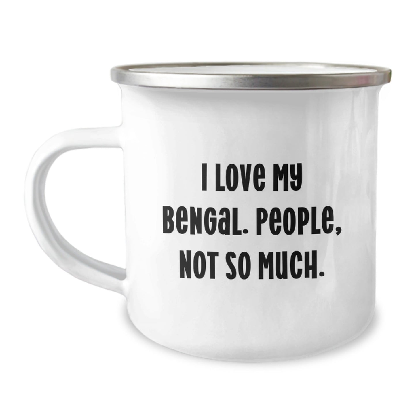 Bengal Cat Lover Gifts from Friends for Graduation Unique Gifts - I Love My Bengal, Camping Mug - The Buy Boom