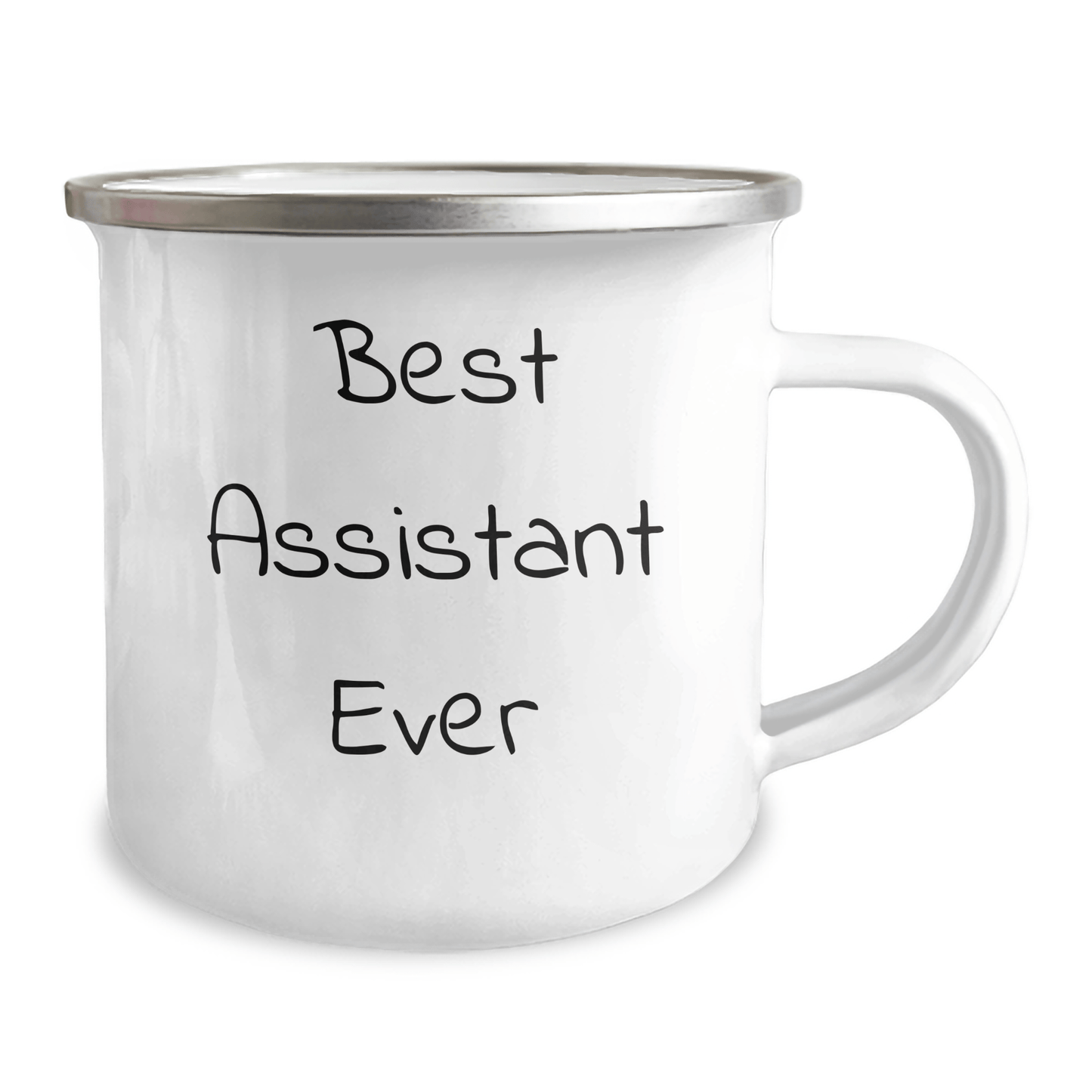 Best Assistant Ever Funny Camping Mug, Gifts from Friends to Assistant, Unique Graduation Gifts for Assistant, 12 oz Stainless Steel - The Buy Boom