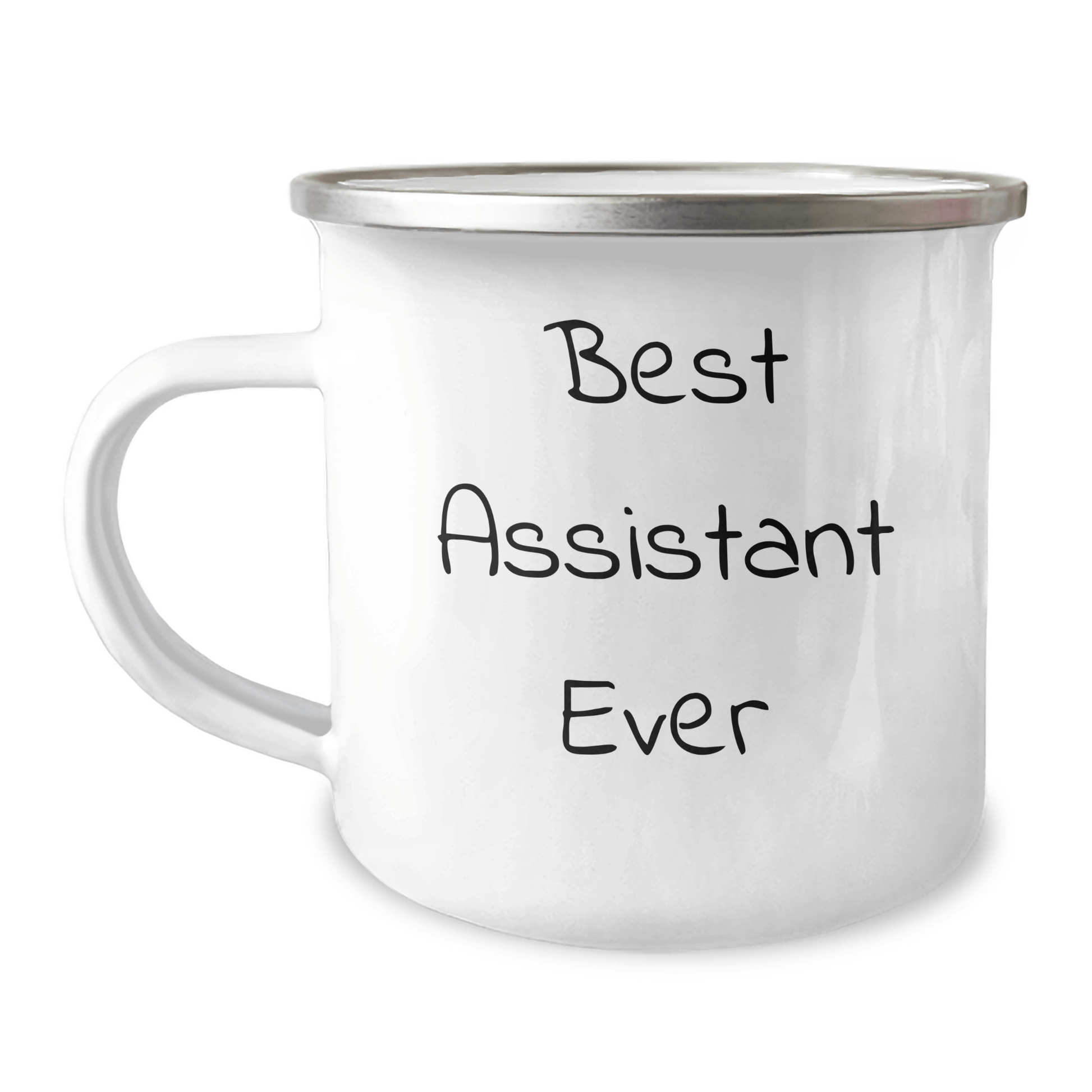 Best Assistant Ever Funny Camping Mug, Gifts from Friends to Assistant, Unique Graduation Gifts for Assistant, 12 oz Stainless Steel - The Buy Boom