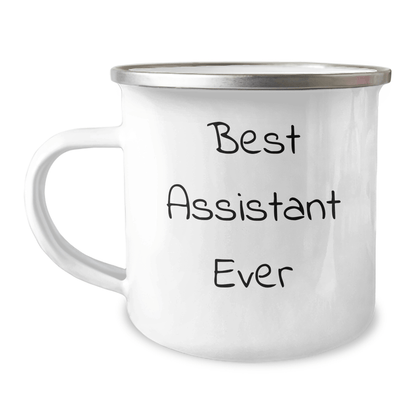 Best Assistant Ever Funny Camping Mug, Gifts from Friends to Assistant, Unique Graduation Gifts for Assistant, 12 oz Stainless Steel - The Buy Boom