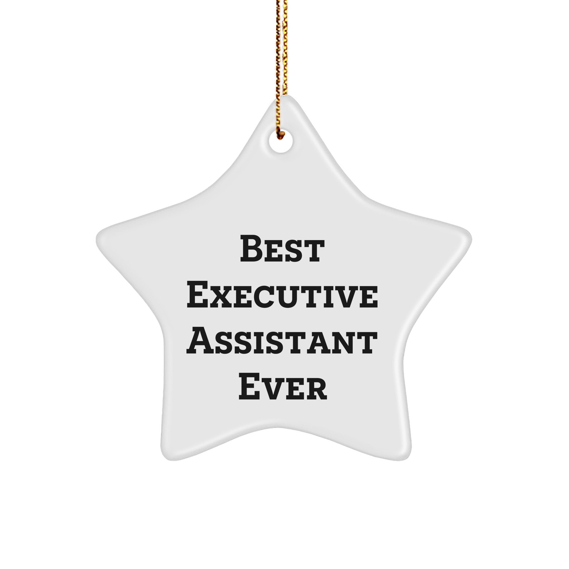 Best Executive Assistant Ever, Funny Star Ornament Gift for Executive Assistant from Friends, Christmas Unique Gifts - The Buy Boom