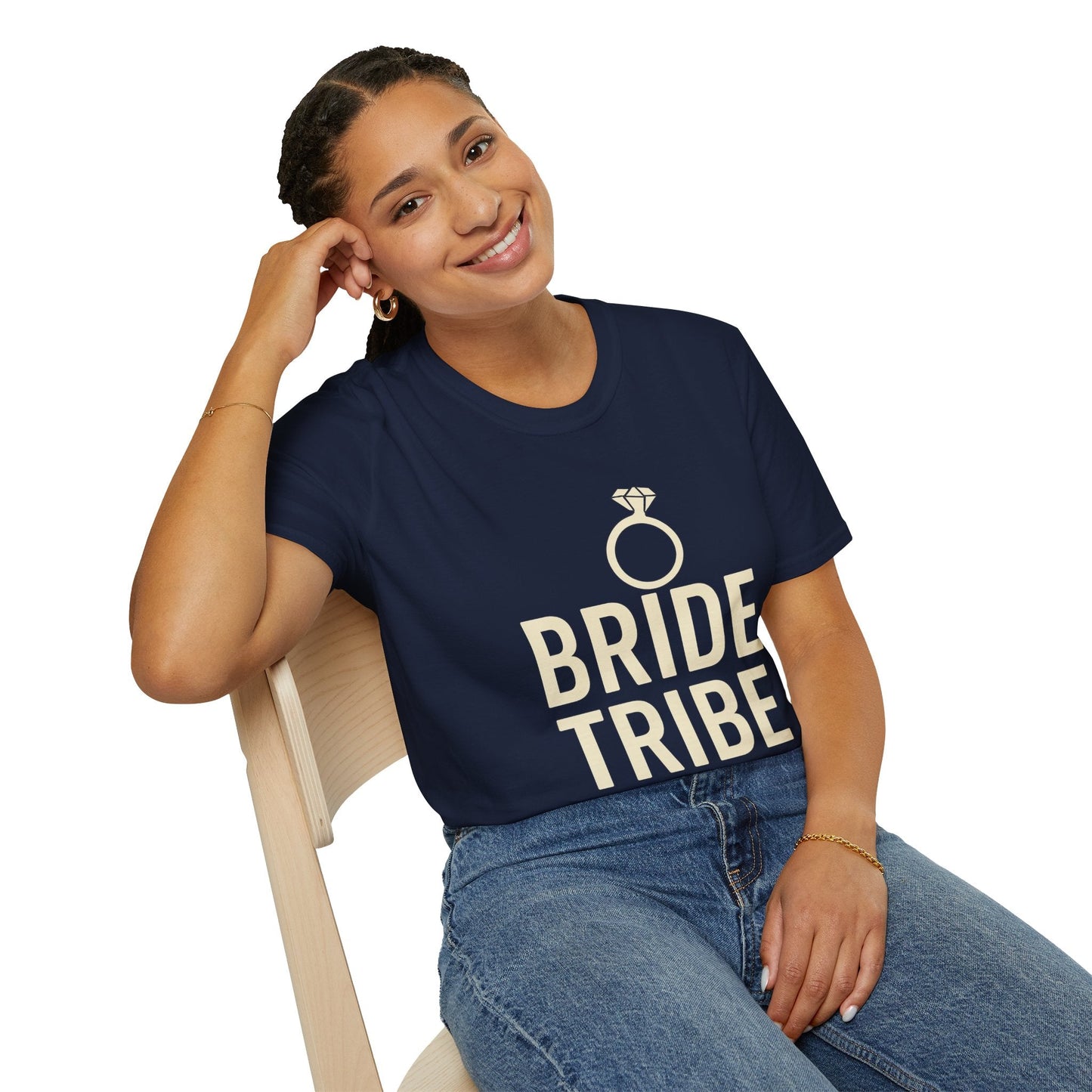 Bride Tribe T-Shirt – Unisex Wedding Party Tee | Bachelorette or Bridal Shower Gift | Softstyle Engagement Apparel - The Buy Boom