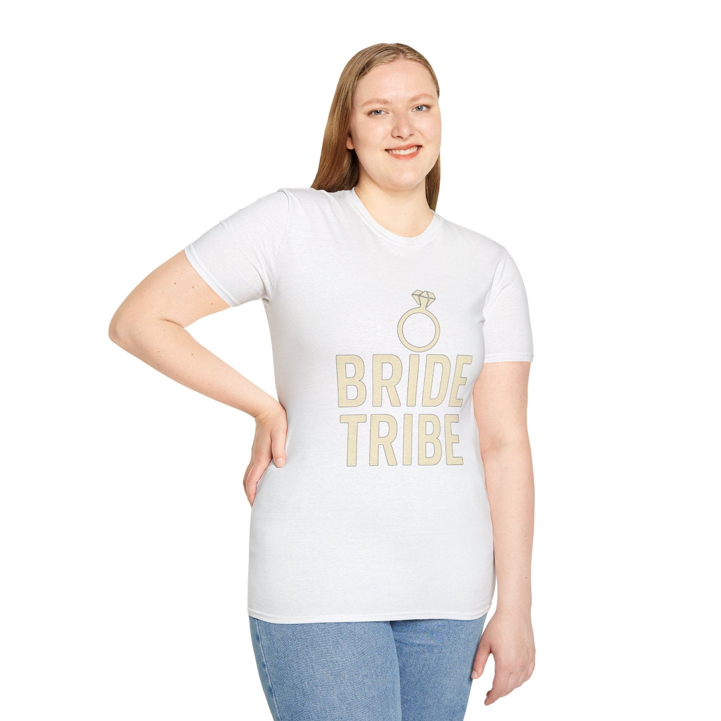 Bride Tribe T-Shirt – Unisex Wedding Party Tee | Bachelorette or Bridal Shower Gift | Softstyle Engagement Apparel - The Buy Boom
