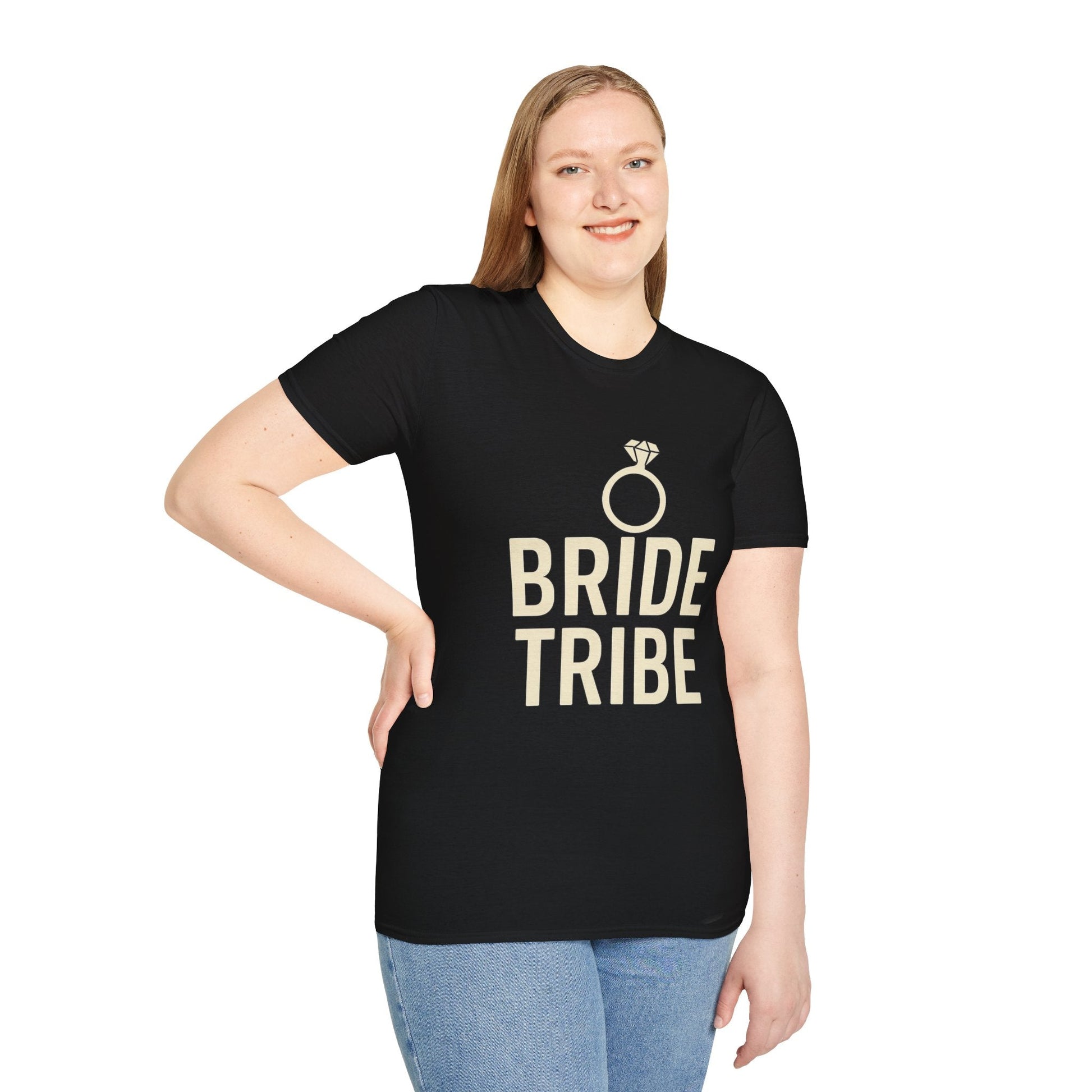 Bride Tribe T-Shirt – Unisex Wedding Party Tee | Bachelorette or Bridal Shower Gift | Softstyle Engagement Apparel - The Buy Boom