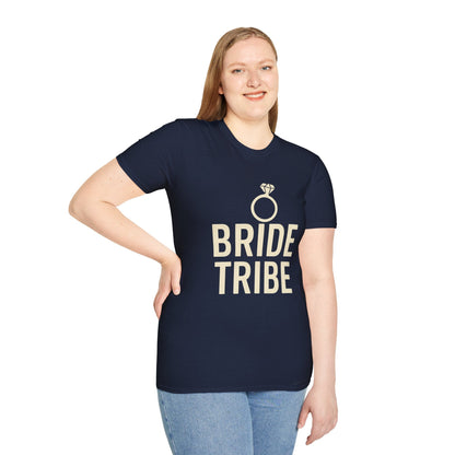 Bride Tribe T-Shirt – Unisex Wedding Party Tee | Bachelorette or Bridal Shower Gift | Softstyle Engagement Apparel - The Buy Boom