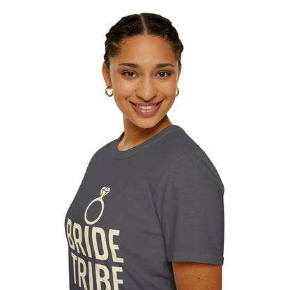 Bride Tribe T-Shirt – Unisex Wedding Party Tee | Bachelorette or Bridal Shower Gift | Softstyle Engagement Apparel - The Buy Boom