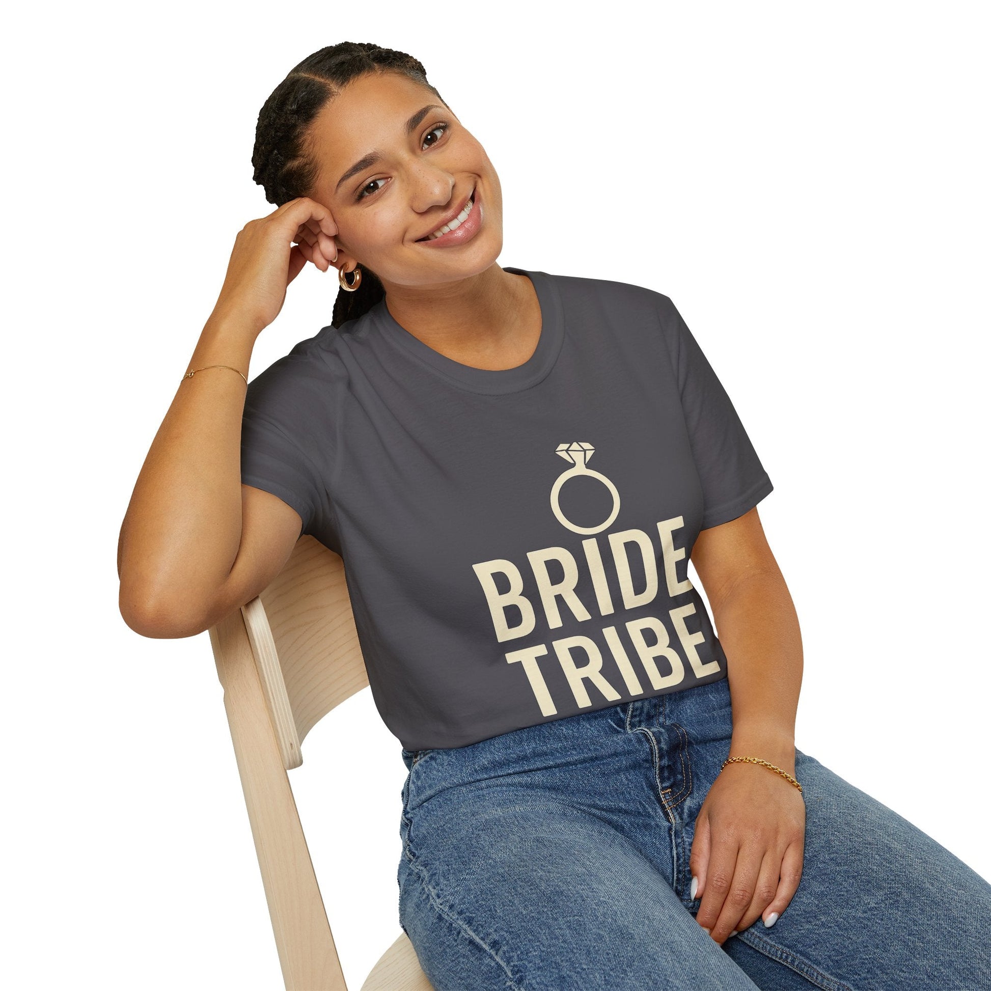 Bride Tribe T-Shirt – Unisex Wedding Party Tee | Bachelorette or Bridal Shower Gift | Softstyle Engagement Apparel - The Buy Boom