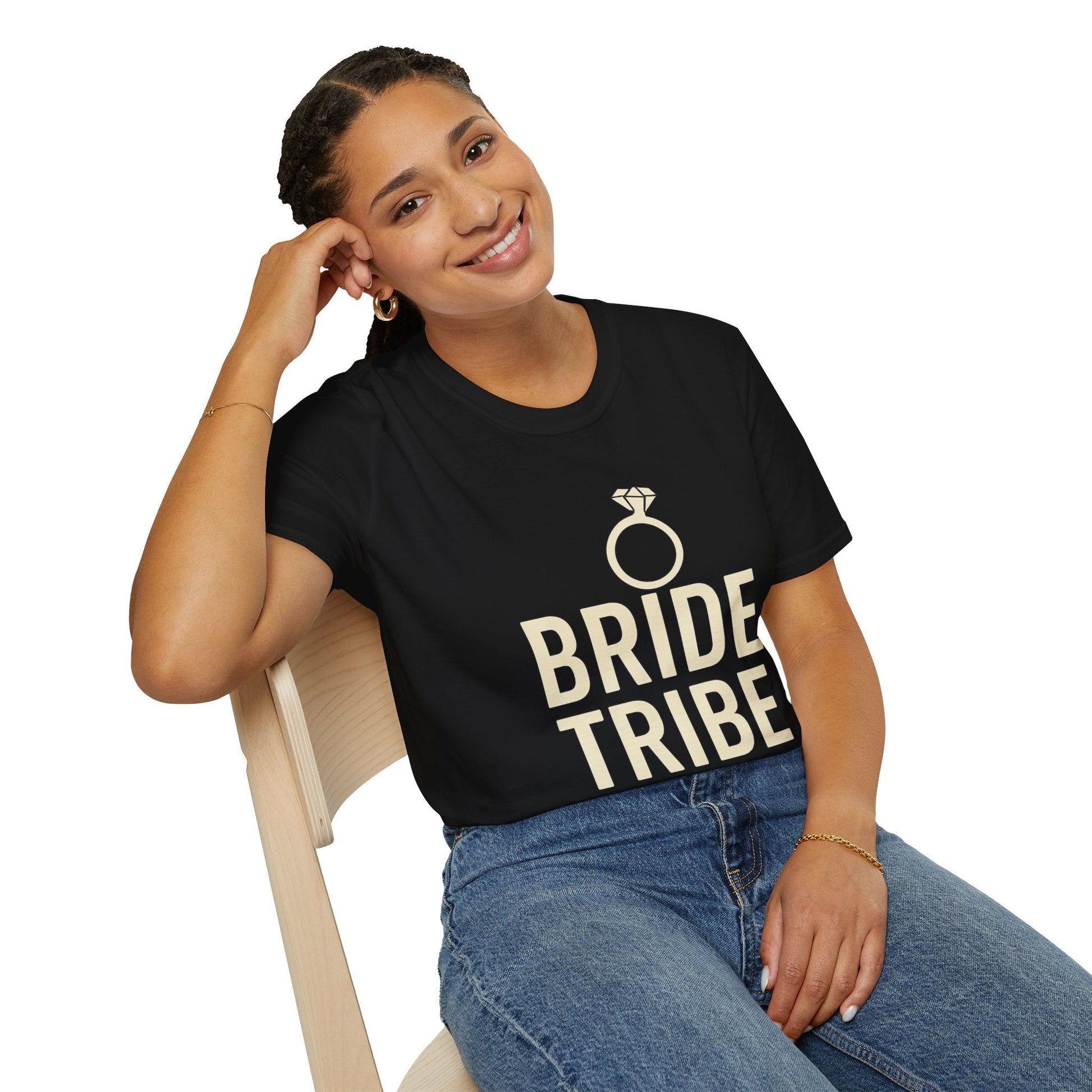 Bride Tribe T-Shirt – Unisex Wedding Party Tee | Bachelorette or Bridal Shower Gift | Softstyle Engagement Apparel - The Buy Boom