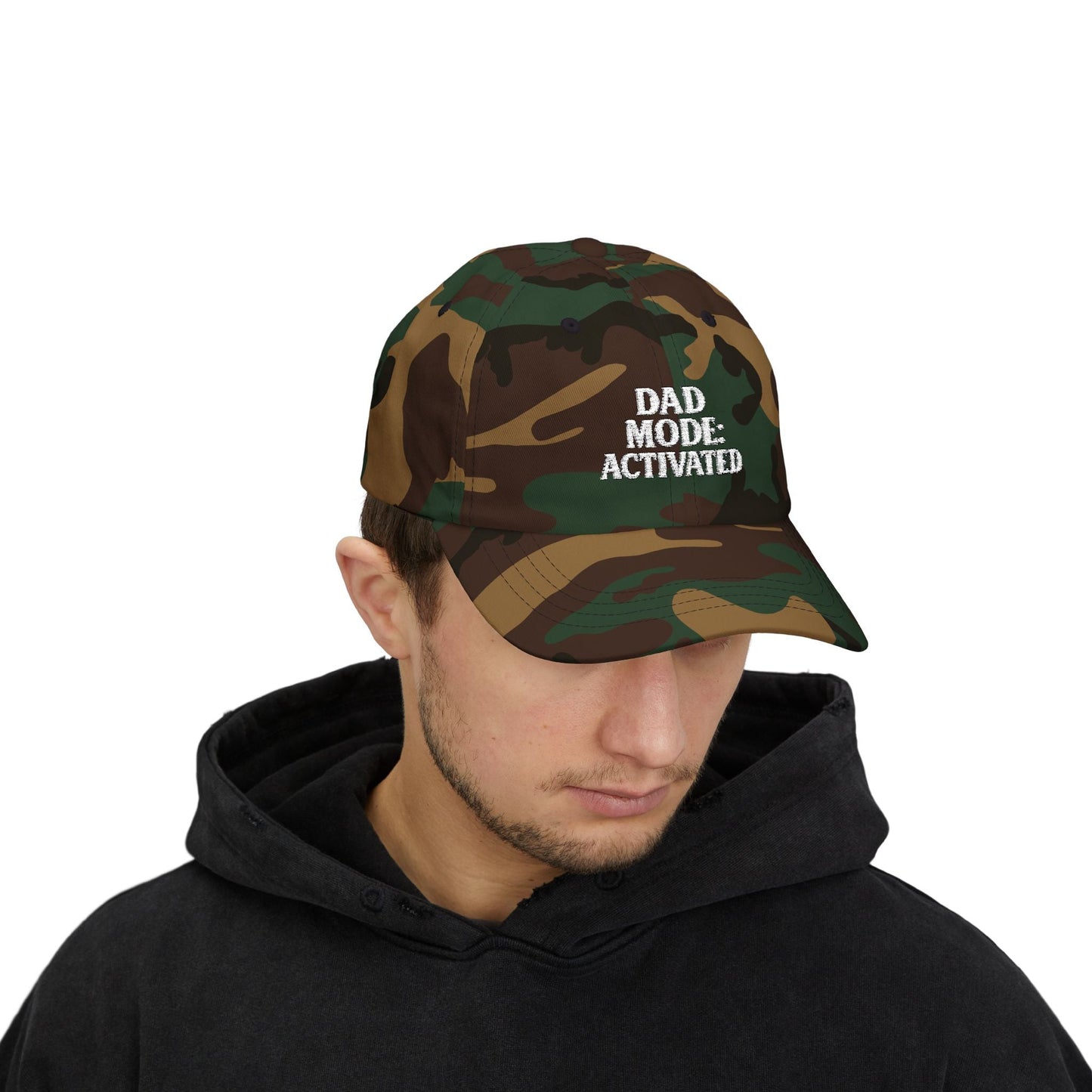 Camo Dad Cap - Dad Mode: Activated - The Buy Boom