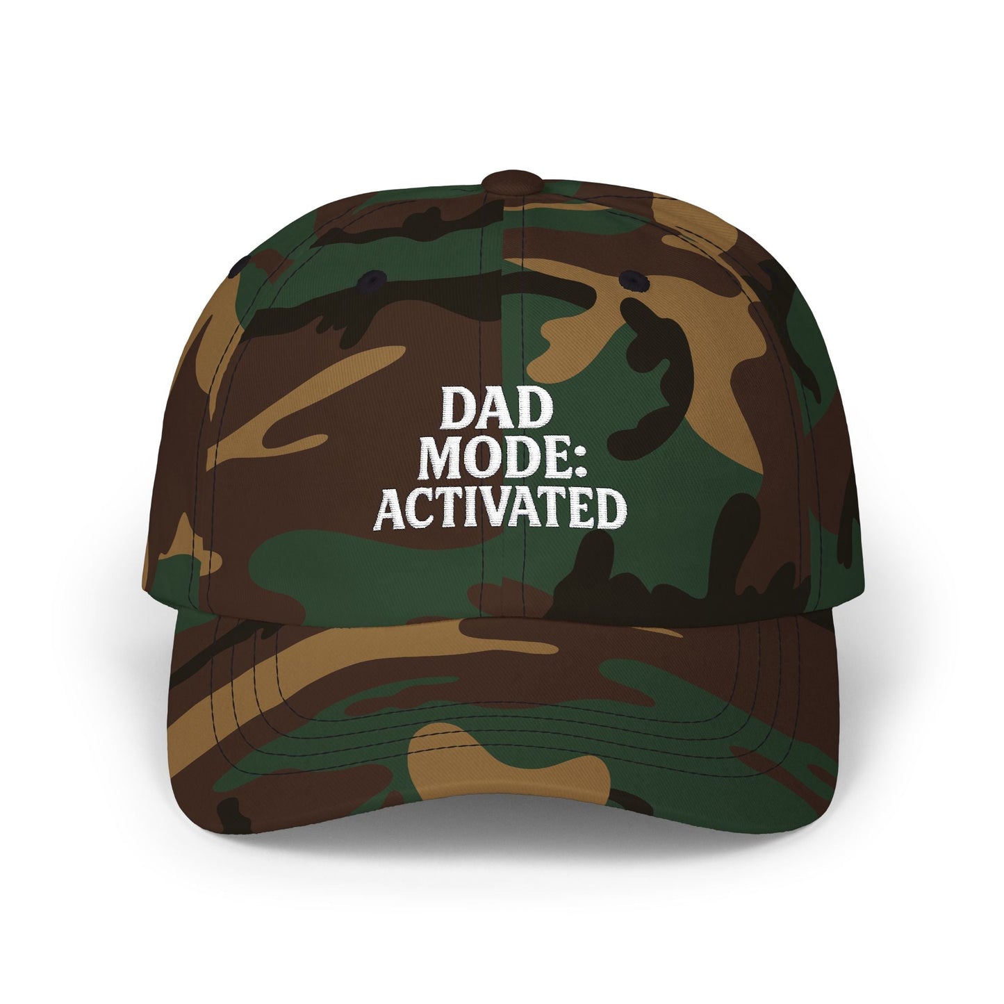 Camo Dad Cap - Dad Mode: Activated - The Buy Boom