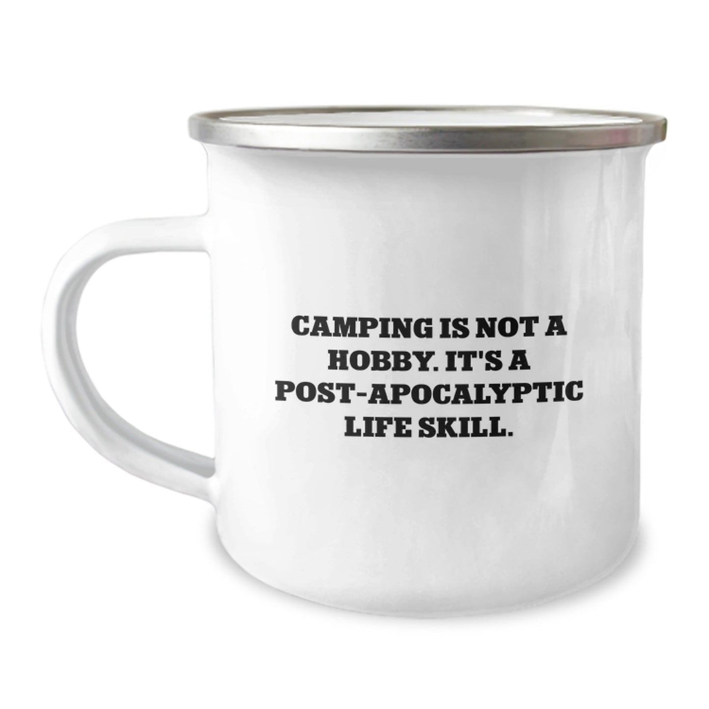 Camping Gifts for Men - Funny Camping Mug, Stainless Steel with Enamel Finish, Perfect for Camping Enthusiasts and Adventurers, Gifts from Dad to Son - The Buy Boom