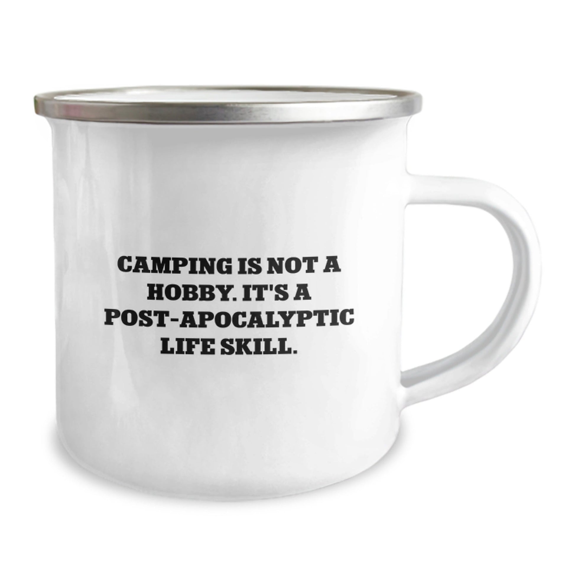 Camping Gifts for Men - Funny Camping Mug, Stainless Steel with Enamel Finish, Perfect for Camping Enthusiasts and Adventurers, Gifts from Dad to Son - The Buy Boom
