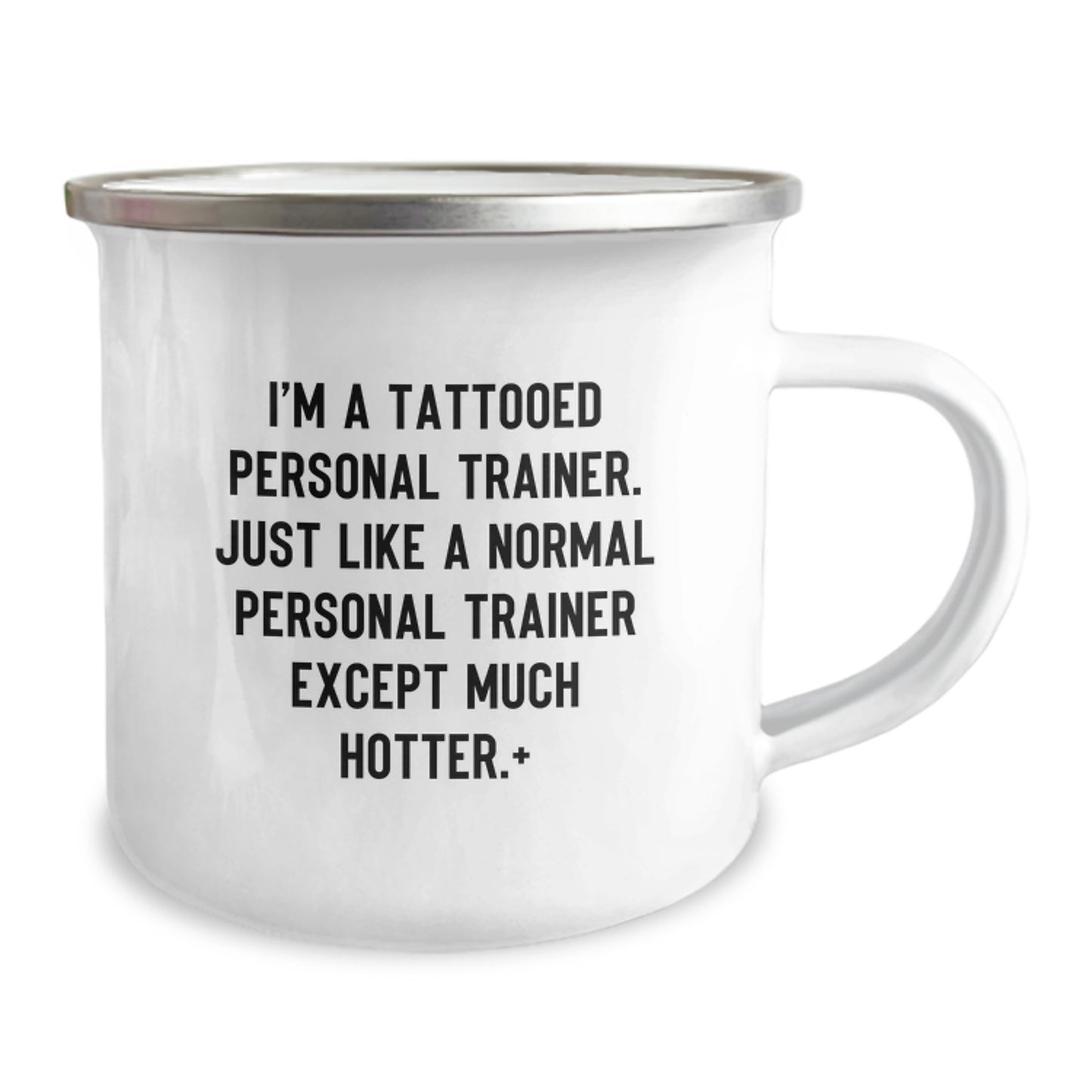 Funny Personal Trainer Christmas Unique Gifts from Friends, Unique Camping Mug for Men, I'm A Tattooed Personal Trainer Except Much Hotter Gifts - Image 2