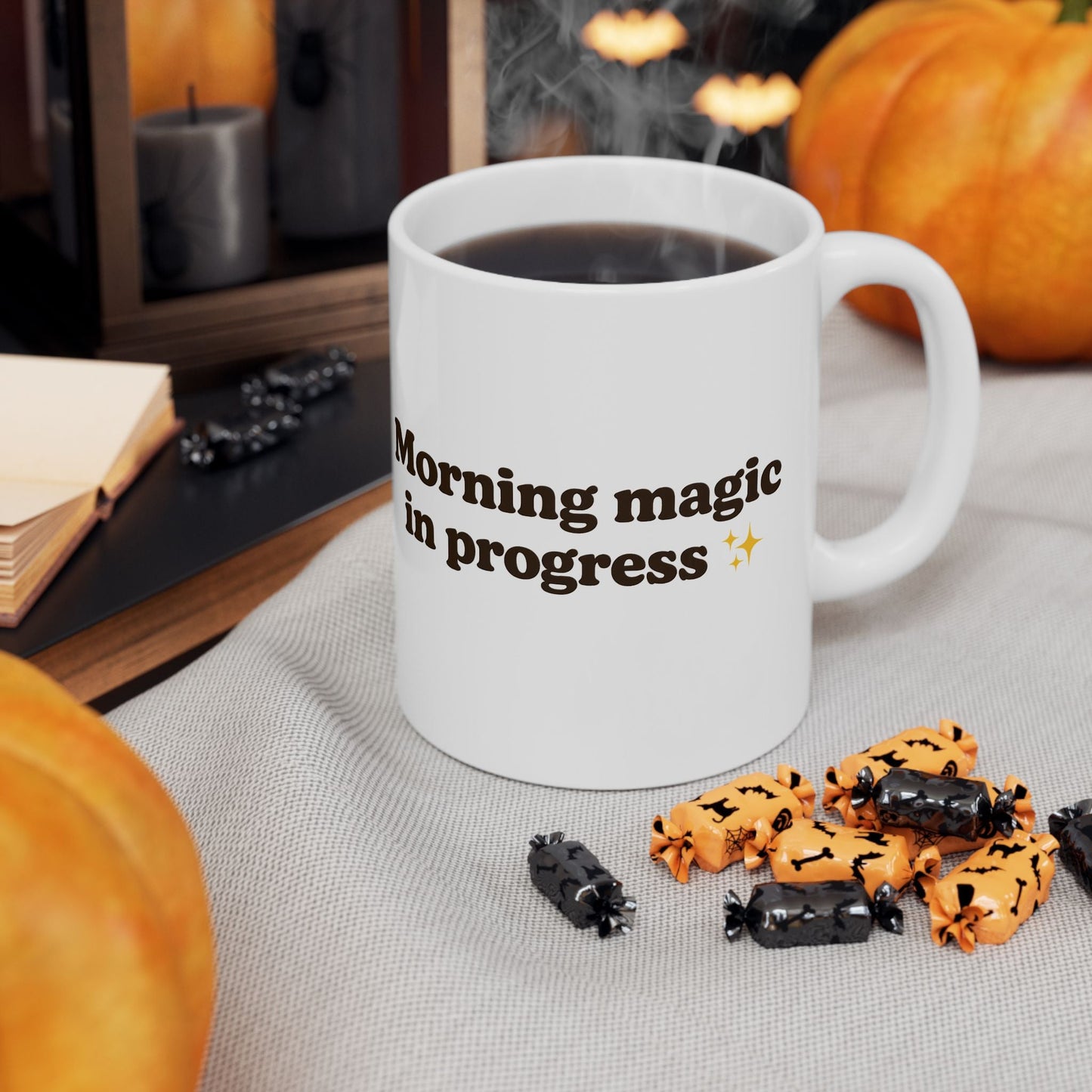 Ceramic Mug - 'Morning Magic in Progress' - Perfect for Coffee Lovers - The Buy Boom