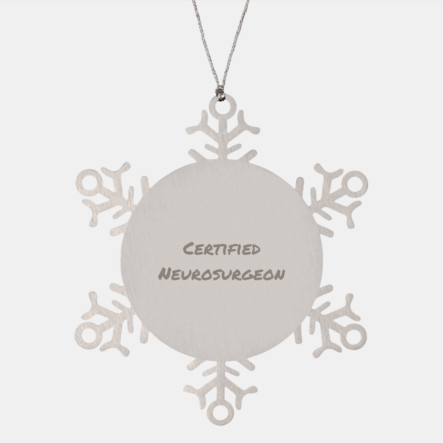 Certified Neurosurgeon Gifts from Friends Christmas Snowflake Ornament Funny Quote - The Buy Boom